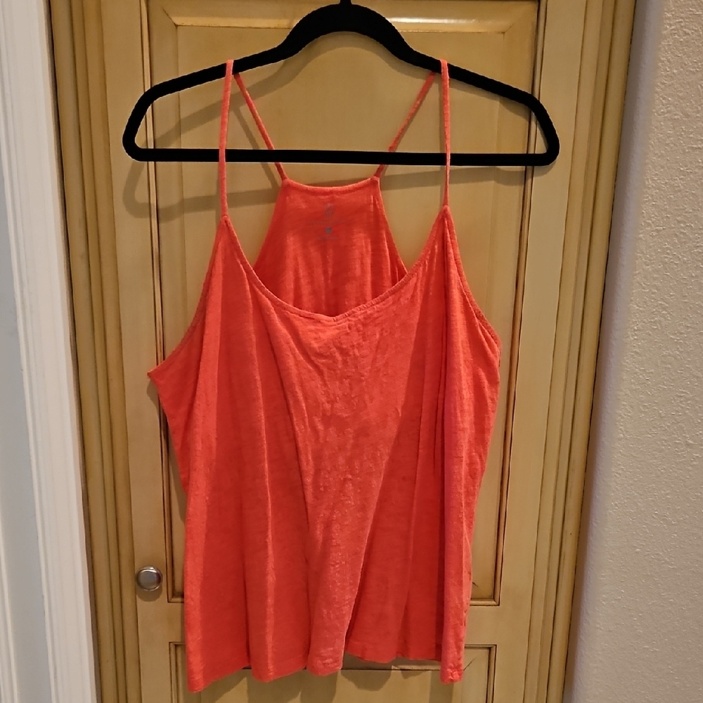 New York & Company Vibrant Coral Camisole